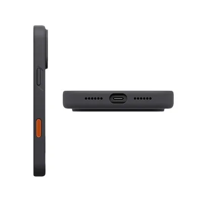 Uniq Hybrid Lino MagSafe Case for iPhone 18 Pro - Charcoal Grey